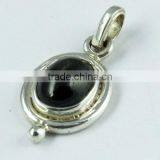 Artisan Black Star 925 Sterling Silver Pendant, Gemstone Silver Jewelry, Handmade Silver Jewelry thumbnail-2