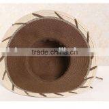 QXSH0014C Summer Rope Wide Brim Fedora Straw Hat Lace Beach Hat thumbnail-5
