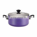 Large Purple Hot Sale Aluminum Cooking Pot Induction Stock Pot For Sale thumbnail-1