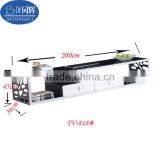 Fancy Design High Black Gloss Glass Top TV Stand TV-818# thumbnail-1