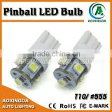 T10 #555 wedge 6.3V pinball led bulb no ghosting
