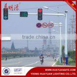 Q235 Steel Pole Hot Dip Galvanized With Powder Coating Traffic Signal Post thumbnail-1