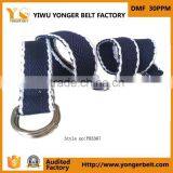 Wholesale Mens Womens Polyester Canvas Belt in Fabric Belts With Metal Buckle