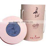Cylinder Shaped Wine Packaging Box With Paper Lid Hot Stamping on Logo