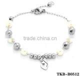 Virgen Mary Charm Bracelet Silver and White Beads Rosarios Catholic Guadalupe Virgen Prayer Bead Handmade Bracelet Dongguan thumbnail-1