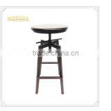 New Arrival Adjustable Coffee Bar Metal Wood Chairs thumbnail-1