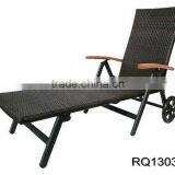 Garden Rattan Furniture Chair Sun Loungers PE Rattan Steel Frame thumbnail-1