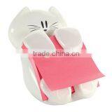 Cat Figure Pop-up Note Dispenser, 3 inch x 3 inch, BN1603, Novelty Memo Pads Stationery