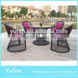 Rattan Round Tea Table With the Cheapest Chairs