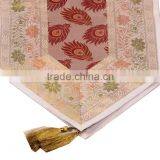 Indian Silk Table Runner With 6 Place Mats & 6 Coaster in Blue Color Size 16*62 thumbnail-4