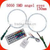 High quality DC12v Epistar chips 5050 smd White PCB full circle 130mm angel eyes led light price list