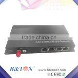 1Fiber 4RJ45 ST Fiber Media Converter thumbnail-2