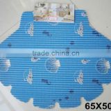 PVC shell shape anti-slip fancy mat,bathmat