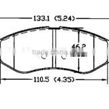 brakes for cars D1269 9653 4653 for Daewoo fronts auto parts brake pad