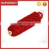 V-165 Modern Red Cable Hand Knitted Sleeve Cosy Cup Mug Sweater/button Sweater/cup Accessory thumbnail-3