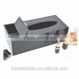 Black Acrylic Tissue Box,acrylic Napkin Holder With Flip Lid
