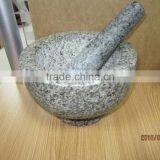 Mortar and Pestle Set, Granite Stone Mortar, Stone Molcajete, Granite Mortar and Pestle Set, Molcajete thumbnail-1