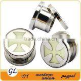 TP011026 Stainless Steel Glow in the Dark Ear Plug thumbnail-6