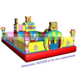 High quality fire-resistant PVC tarpaulin little-bear Inflatable Playground