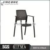 top sale black plastic back fabric seat office chair with spraying feet