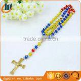 Fashion Colorful Beads CATHOLIC Rosary Necklace Sweater Dress Necklace Chain thumbnail-4