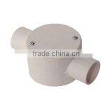 2 Way Through Circle Box PVC Pipe Accessories