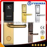 Hot Selling Rfid Card Security Handle Safe Digital Hotel Smart Keyless Electric Door Lock