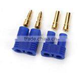 Male Female RC EC2 2.0mm Lipo Battery Connector Gold Bullet Plug thumbnail-1