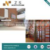 18mm 30mm Thickness Terracotta Stick Baguette for Outdoor Wall Building Red Stick Grey Wall Louver thumbnail-3