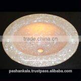 Attractive Mother Of Pearl Home Decorative Sink Bowl