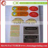 Custom Industrial Self-adhesive Label Stickers Plastic Bottle Maker