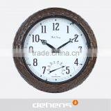 DEHENG Plastic Rattan Garden Vintage Wall Clock thumbnail-2