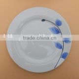 Hotel Restaurant 10.5'' ceramic dinner plate with elegance design porcelain round dinner plates dishes