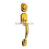 South America,Asia Market Hot Selling Polish Brass Keyed Grip Handle Set Lock thumbnail-1