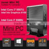 Fanless Embedded PC Computer Mini Computer i7 5500U thumbnail-2