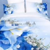 2014 3d new flower bed, reactive printed 100% cotton comforter wholesale 4pcs bedding set