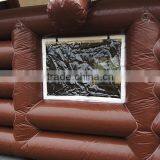 Wooden House Style Inflatable Tent, Inflatable Log Cabin Tent for Custom Size thumbnail-3