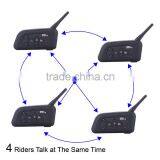 V4 1200m 4 Riders Intercomunicador Bluetooth Intercom for Motorcycle Motorbike Helmet Headset With FM Radio thumbnail-6