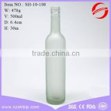 frosted glass sake wine bottle wholesale Whiskey bottle