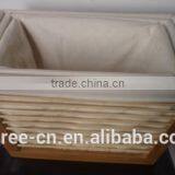 Handmade Superb Bamboo Storage Basket for Home Use With Cotton Liner