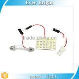 Car Interior Reading Light White 12V T10 Ba9s Festoon 24SMD 1210 SMD Led Reading Dome Panels Lights thumbnail-4