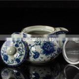 250ml Pot Rose Ceramic Teapot With Stainless Insert