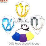 LFGB and FDA Approved Silicone Necklace Pendant China Hip Hop Jewelry thumbnail-1