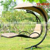 Heavy Duty Steel Frame Swinging Hanging Chair With Shade thumbnail-1
