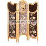 Hand Painting Folding Screen Antique Violet Curio Floor Screens Classic Wooden Furniture Decorative Screen thumbnail-1