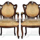New Design Spanish Style Dining Room Wooden Dining Armchair thumbnail-1