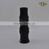 Modern Black Bamboo Shape Glass Vases thumbnail-1