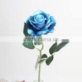 SJ11001210 Single Real Touch Rose Vintage Silk Flowers Rose thumbnail-5