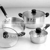 JQB-888 Stainless Steel Stockpot Set With Factory Price thumbnail-1