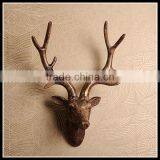 European Style Wall Decoration Resin Wall-mounted Deer Head for Sale thumbnail-2